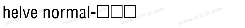 helve normal字体转换